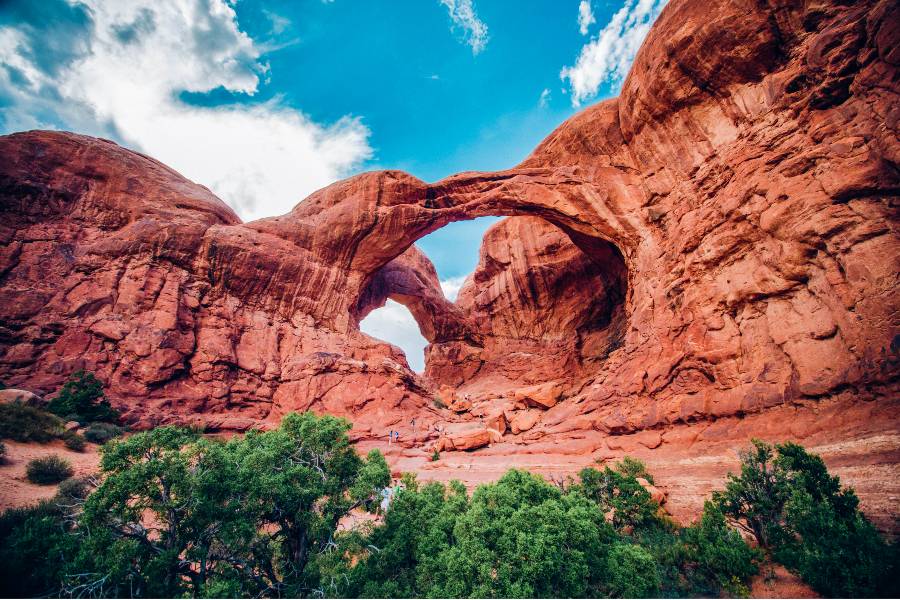 Double Arch, one of the best hikes in Moab