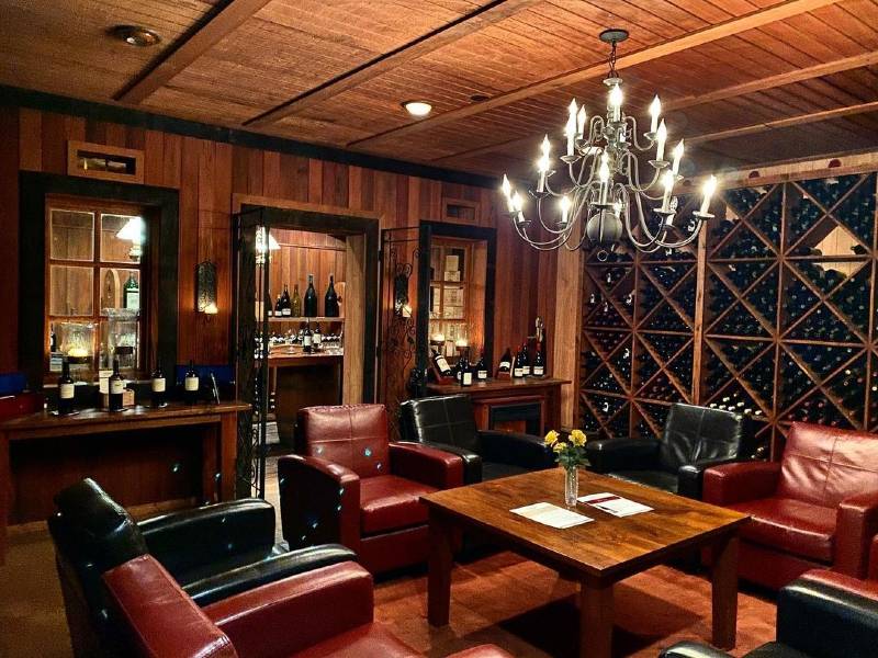 The library at Monticello Vineyards, one of the most romantic places in Napa Valley