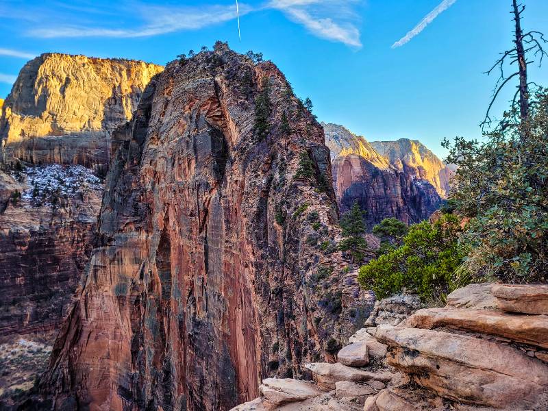 Angels Landing in Zion National Park, widely considered one of the most dangerous hikes in the world