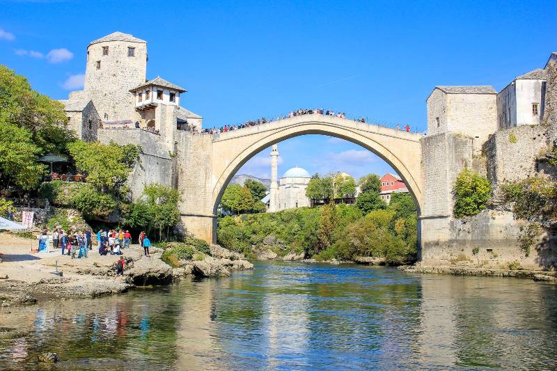 The Mostar Bridge in Bosnia and Herzegovina, one of Europe's most underrated countries