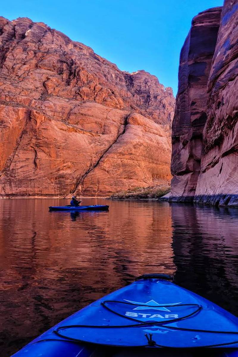 Kayakers on the Colorado River in Horseshoe Bend, one of the ultimate Arizona bucket list experiences