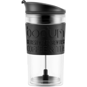 The Bodum Bistro Double Wall Insulated travel press, great for camping coffee