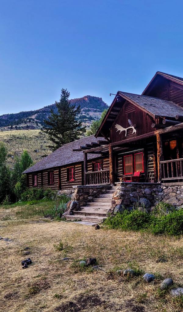 The lodge at the historic OTO dude ranch in Montana, not far from the Yellowstone north entrance